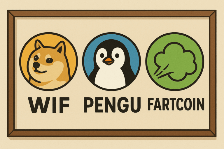 Solana Memecoins WIF, PENGU, Fartcoin Drop Over 10% in a Week