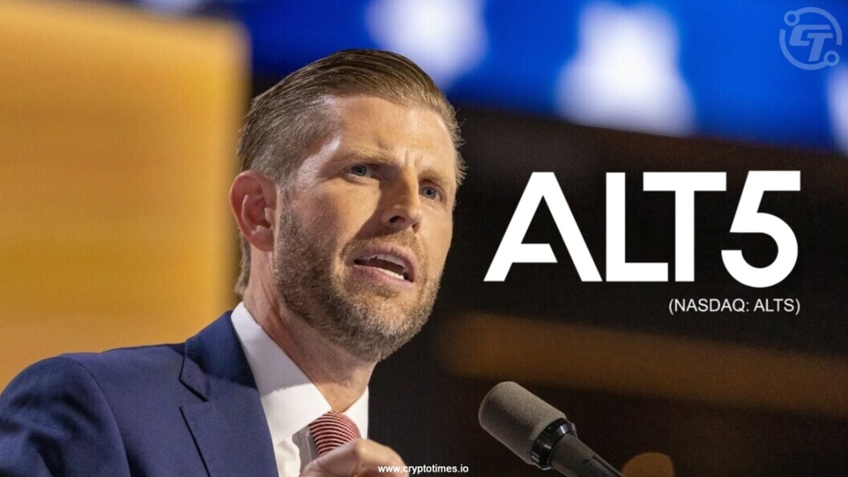 Nasdaq Rules Force Change to Eric Trump's Alt5 Board Role