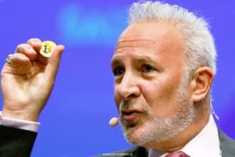 Peter Schiff Warns “Bitcoin Is Topping Out” Ahead Of Fed Cut