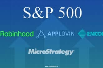 S&Amp;P 500 Adds Applovin, Robinhood, Emcor, Excludes Microstrategy
