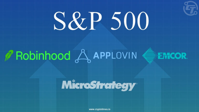 S&P 500 Adds AppLovin, Robinhood, Emcor, Excludes MicroStrategy