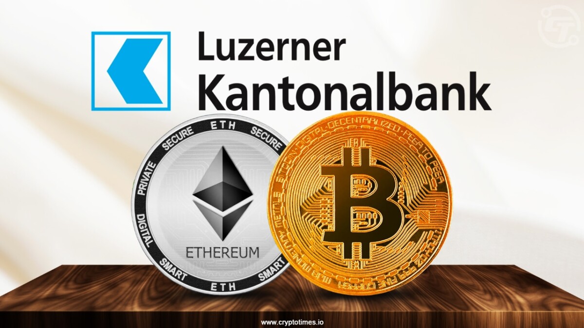 Swiss Bank LUKB to Accept BTC And ETH as Loan Collateral