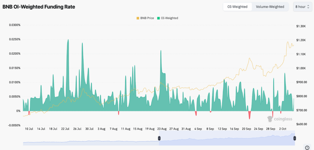 Bnb Funding Rate Stays Positive