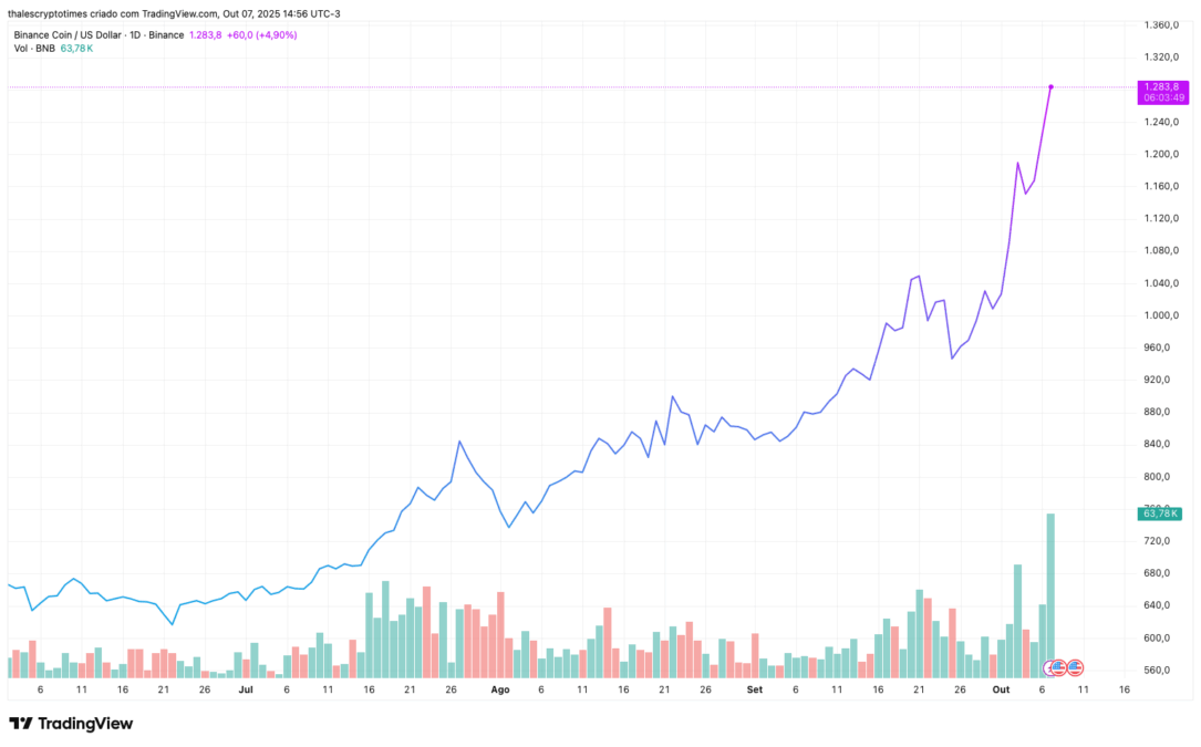BNB Price Chart - TradingView