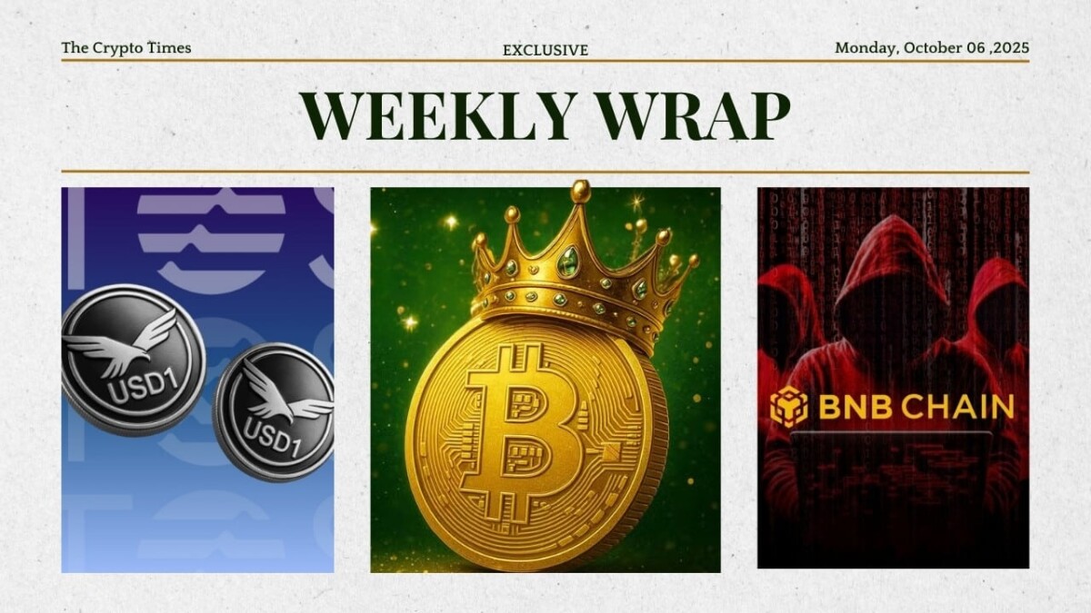 Weekly Wrap USD1 Launches on Aptos, Bitcoin Hits $125K, BNB Breach