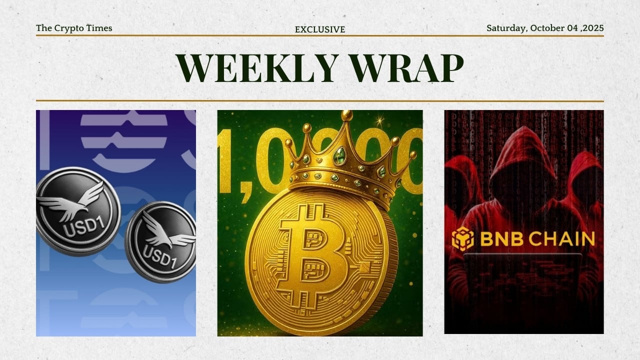 Weekly Wrap Usd1 Launches On Aptos, Bitcoin Hits $125K, Bnb Breach