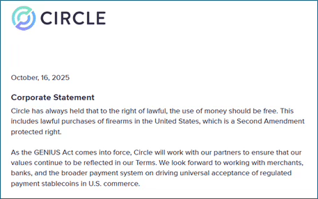 Circle Corporate Statement
