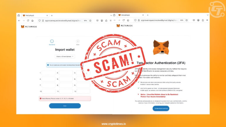 Fake '2FA Security Check' Targets MetaMask Wallets in Phishing Scam