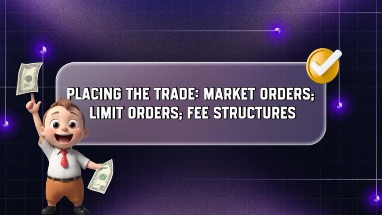Placing the Trade: Market Orders; Limit Orders; Fee Structures