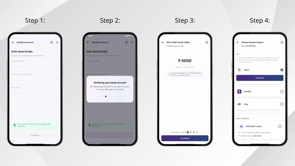 Crypto Buying Step Via UPI On Mudrex