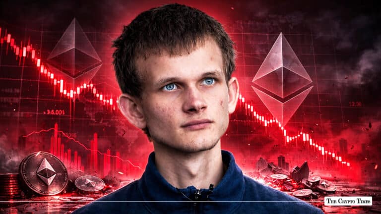 Ethereum Tumbles Below $1900 as Vitalik Sells Millions in ETH