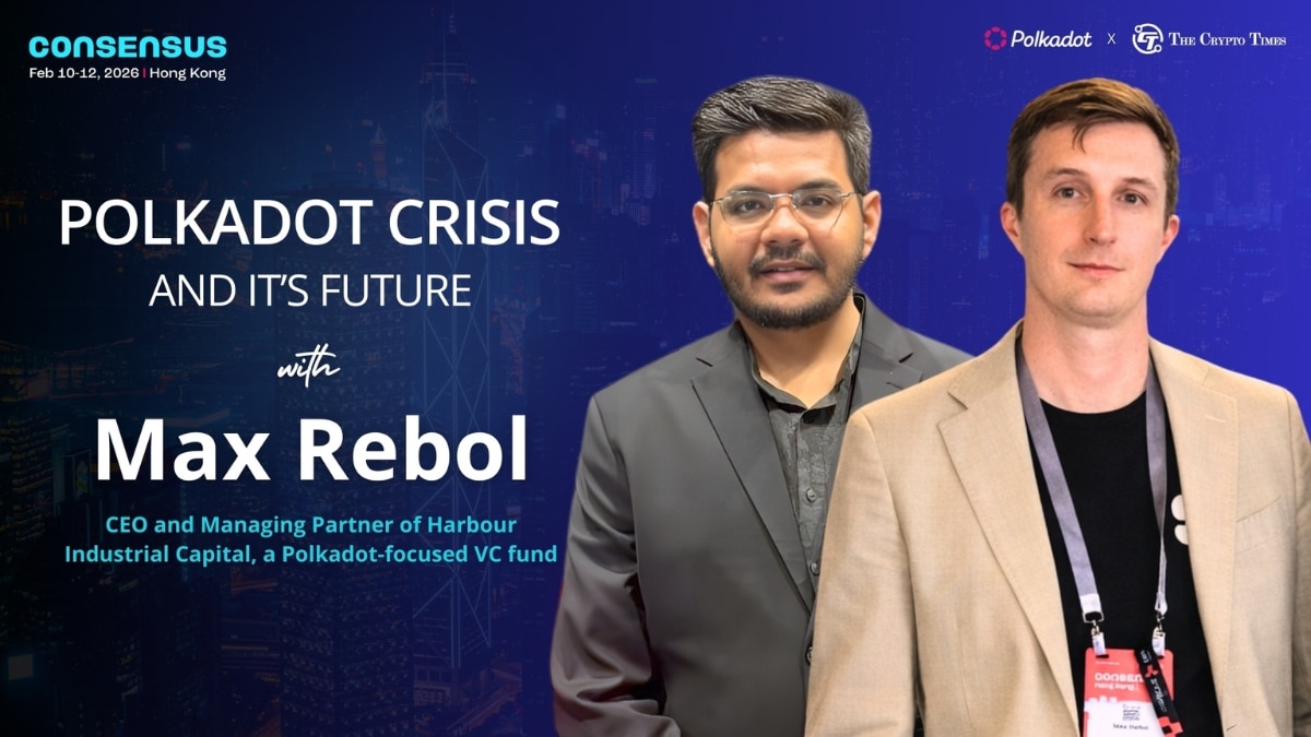 Hardik Katariya Founder and CEO of The Crypto Times with Max Rebol, Co-Founder CEO and Managing Partner at Harbor Industrial Capital, a Polkadot-ecosystem focused venture fund.