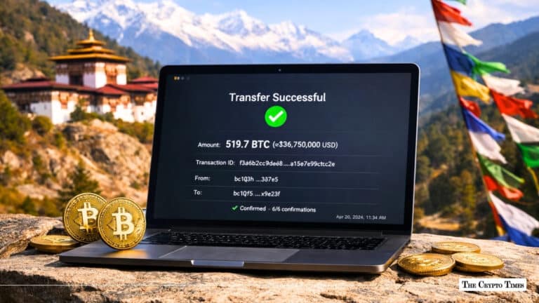 Bhutan Shifts 519 BTC to New Wallets Amid Ongoing Sell Strategy