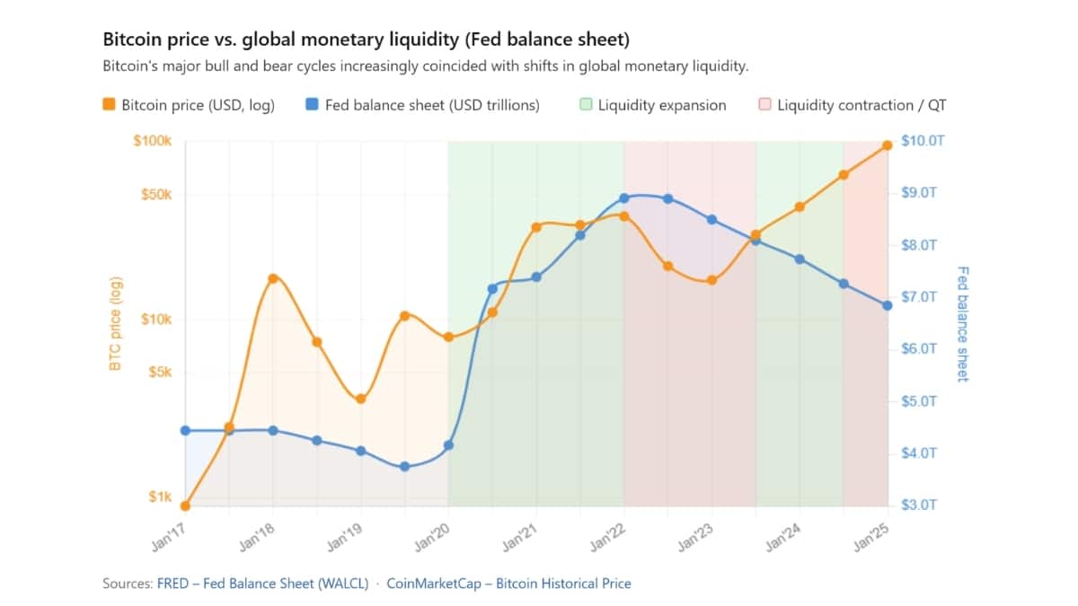 Bitcoin Price vs. Global Monetary Liquidity