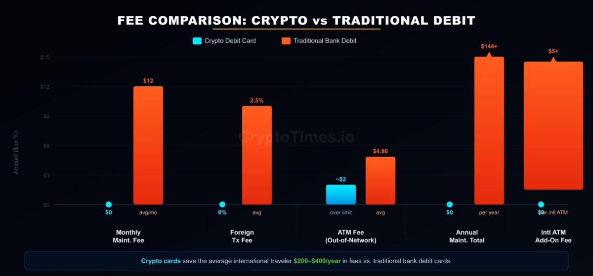 Fee Comparison: Crypto vs Traditional Debit