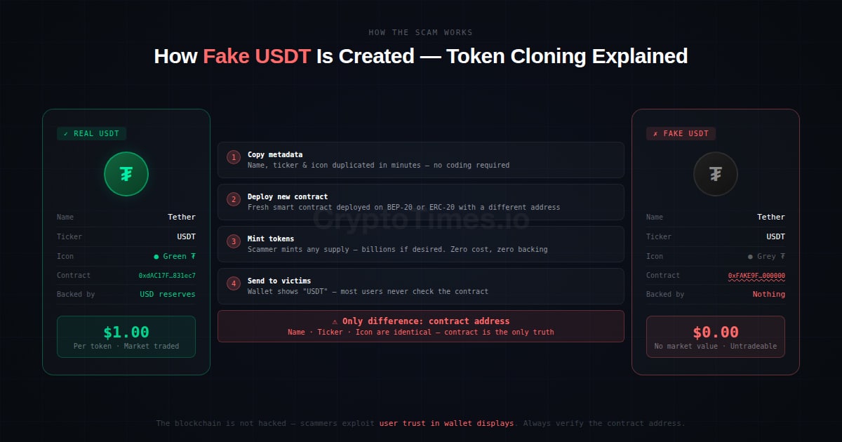 How Fake USDT is Created