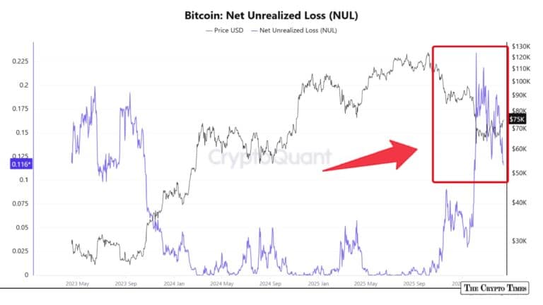 Bitcoin Unrealized Losses Highlight Pain But History Suggests Upside