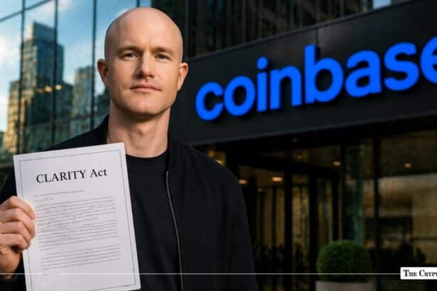 Coinbase Eyes $220 Breakout as Armstrong's CLARITY Reversal Fuels Optimism