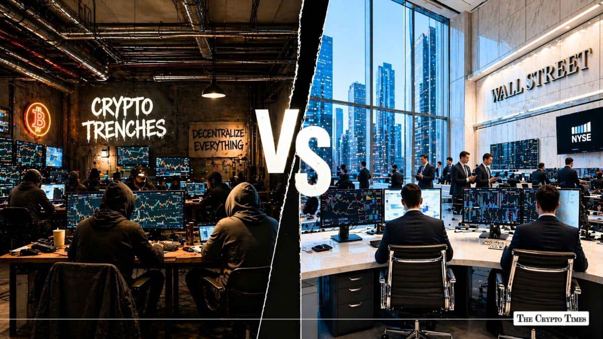Crypto Trenches vs Wall Street Degen Chaos or Institutional Inertia
