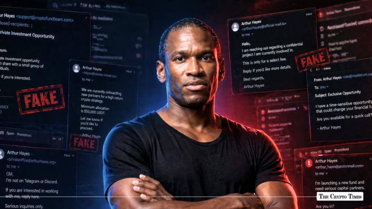 Fake Arthur Hayes Email Targets Fans with Crypto Trading Scam