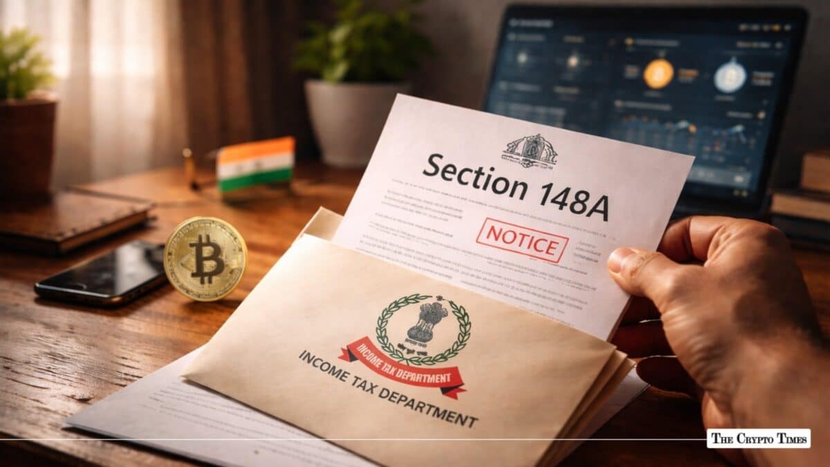 India's Tax Dept Begins Issuing Section 148A Notices to Crypto Investors