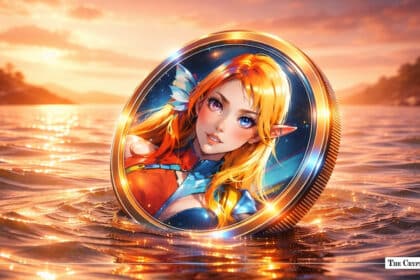 Siren Coin Feature Image, A log on siren coin with sunset kind of background.