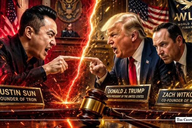 “Trap Door” or Setup WLFI Threatens Justin Sun With Lawsuit as $75M Crypto War Erupts