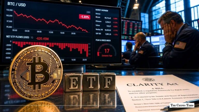 Bitcoin ETF Exodus Deepens as $6,000 Selloff Follows CLARITY Act Milestone