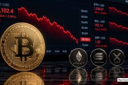 Crypto Market Today BTC Drops to $78,000; Altcoins ETH, SOL, XRP Follow