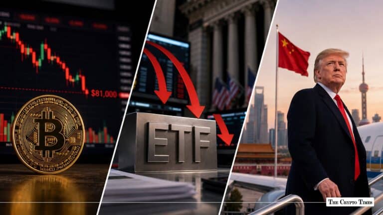 Crypto Market Today BTC Pinned Below $81K as ETF Outflows Return, Trump Flies to Beijing