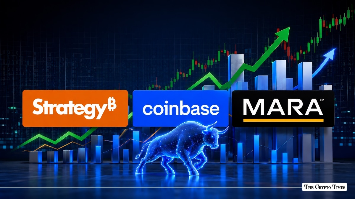 Crypto Stock Rally Coinbase Surges 10%, Mara 7%, Strategy 6.6% as CLARITY Act Clears Senate Committee 15-9