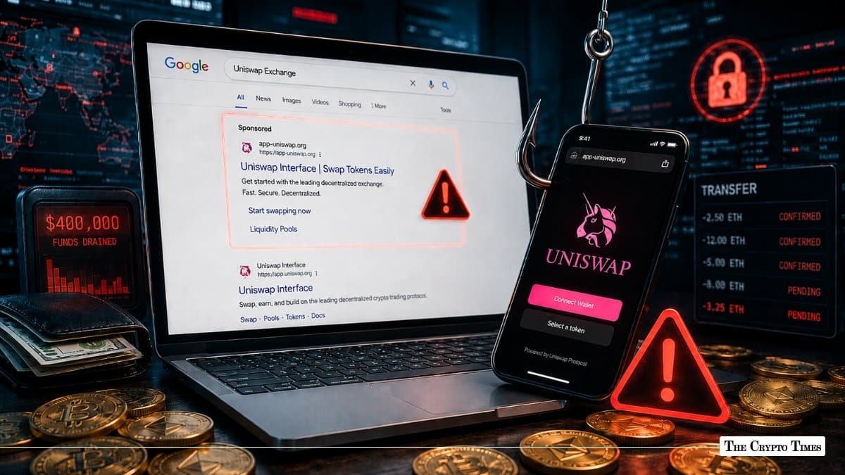 Fake Google Ads Target Uniswap Users in $400K Crypto Scam