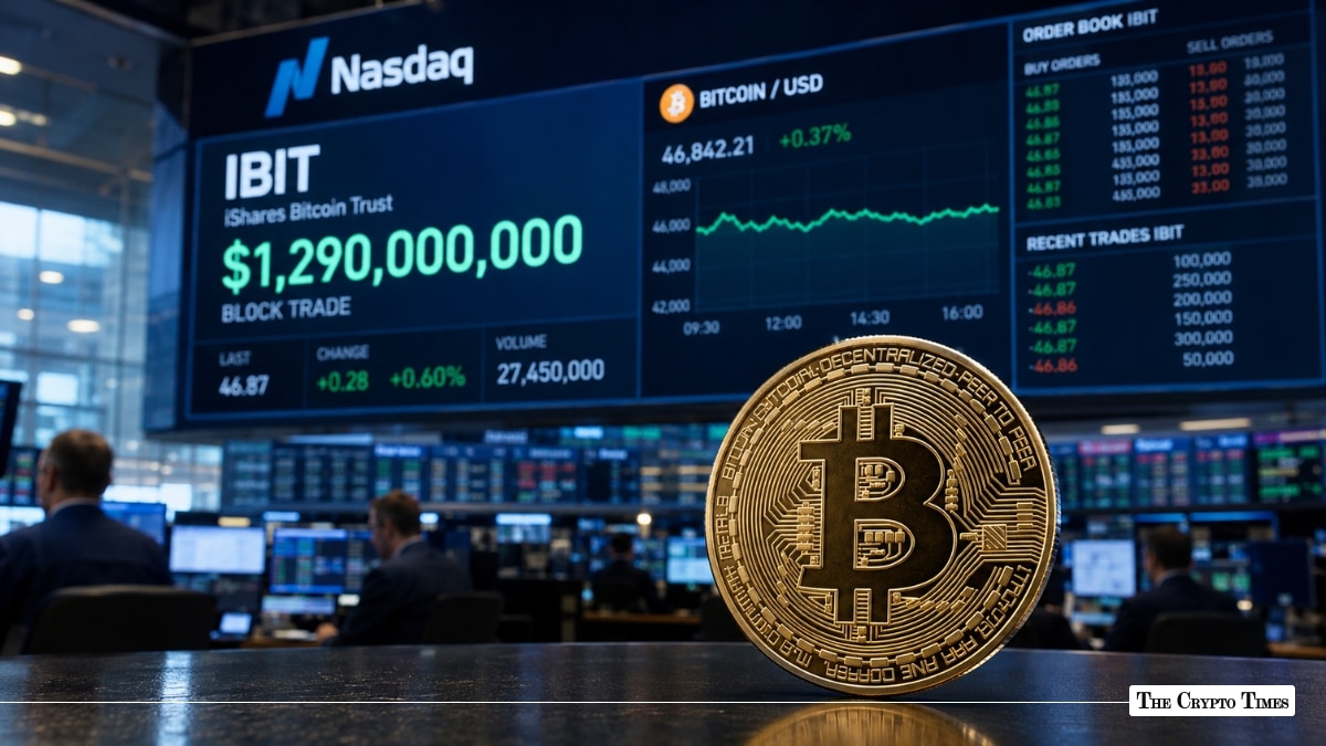 Giant $1.29B BlackRock IBIT Order Hits Nasdaq, Bitcoin Stays Resilient