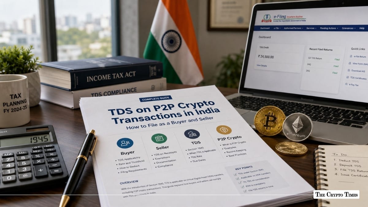 P2P Crypto TDS in India Explained Who Pays 1%, How to File, and What to Avoid