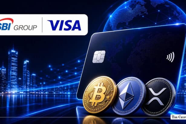 SBI and Visa Launch Card That Rewards BTC, ETH, XRP