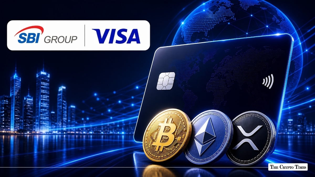 SBI and Visa Launch Card That Rewards BTC, ETH, XRP