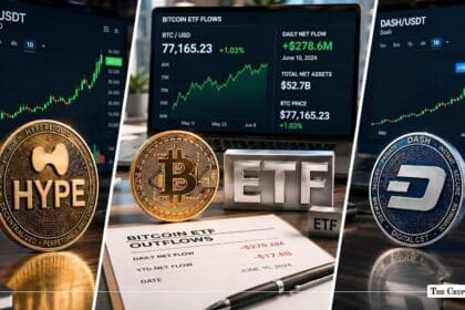 Today in Crypto: HYPE Outshines, DASH Jumps 16%, Bitcoin ETFs See Fresh Outflows as BTC Holds Near $77K