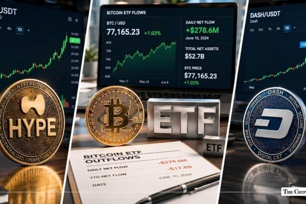 Today in Crypto: HYPE Outshines, DASH Jumps 16%, Bitcoin ETFs See Fresh Outflows as BTC Holds Near $77K