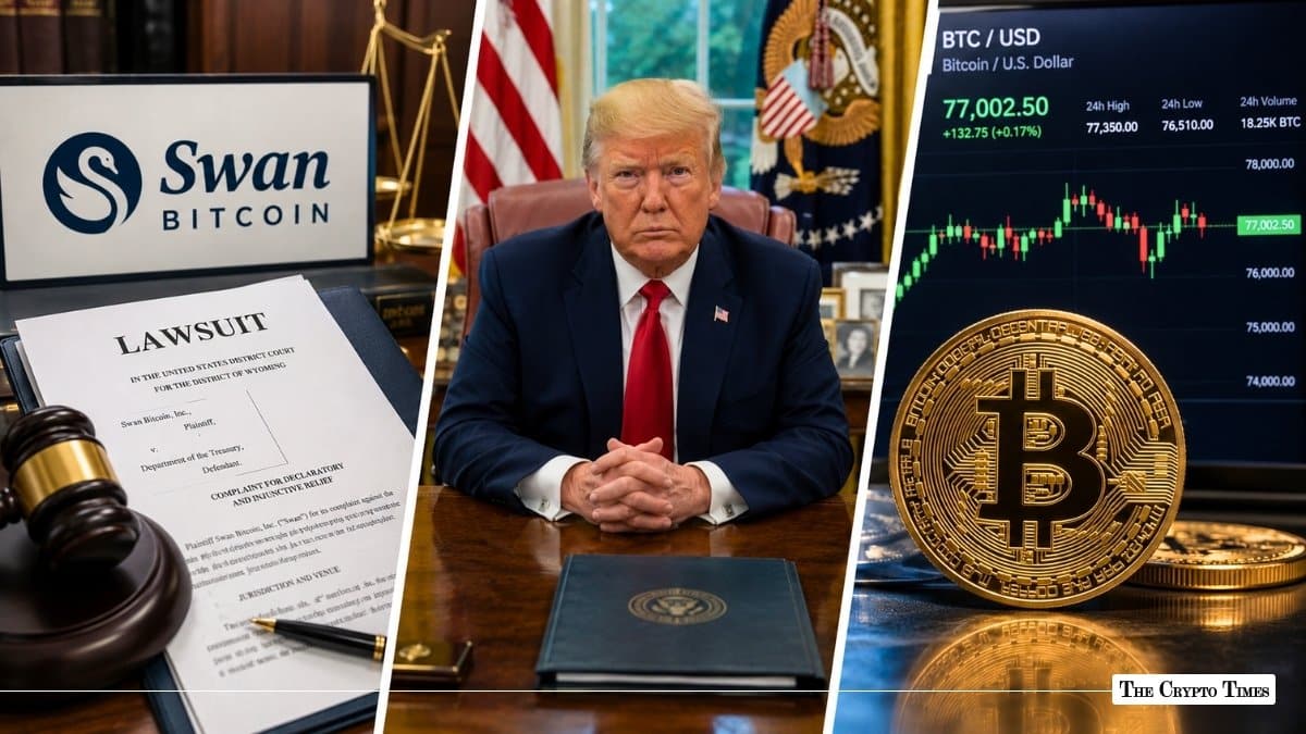 Today in Crypto: Swan Bitcoin Hit with $970M Lawsuit, Trump Orders Fed Crypto Access Review, BTC Holds Near $77K