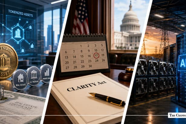 Today in Crypto: Tokenization Breakthrough, Clarity Act Deadline Set, Miners Pivot to AI Power Plays