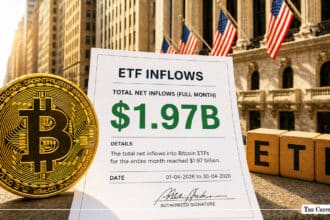 U.S. Bitcoin ETFs Surge with $1.9 Billion Inflows in April 2026 — Strongest Month Yet