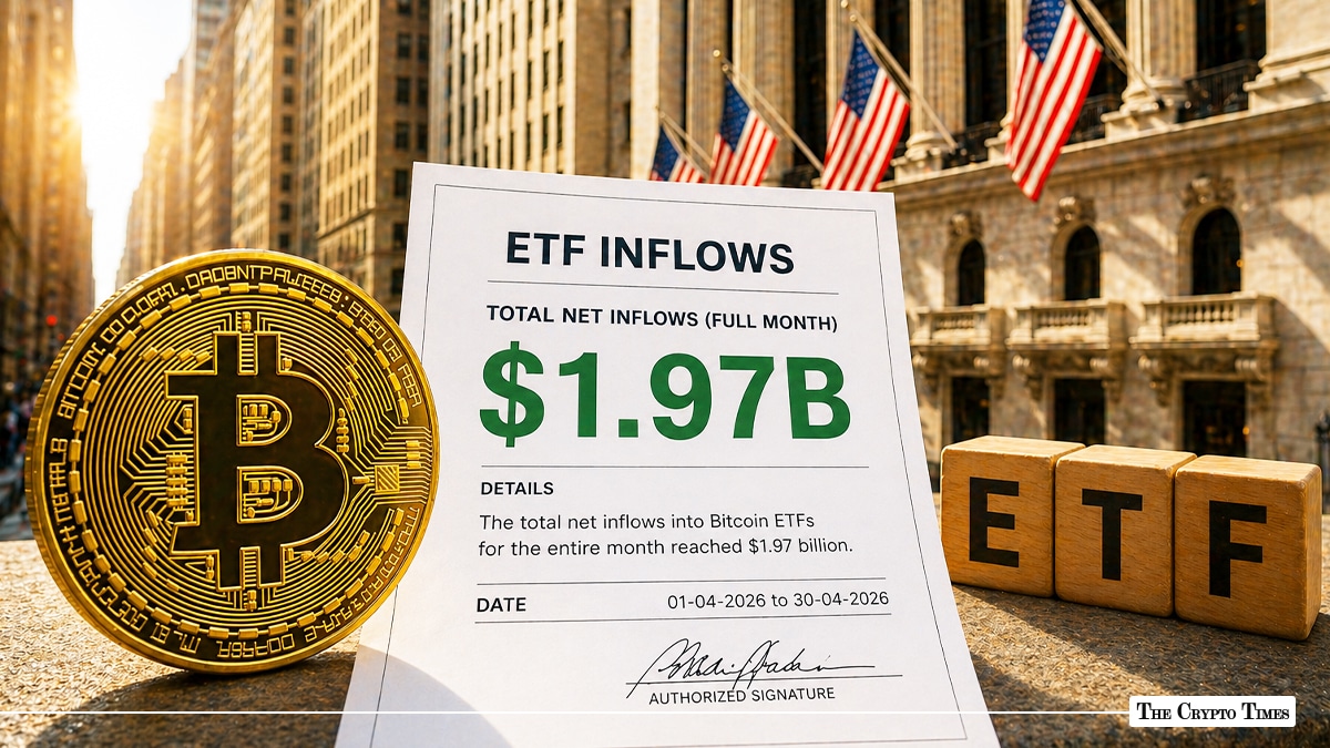 U.S. Bitcoin ETFs Surge with $1.9 Billion Inflows in April 2026 — Strongest Month Yet