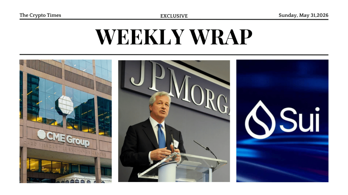 Weekly Wrap JP Morgan CEO Targets CLARITY Act, Sui Crashes 3 Times, CME Ends Bitcoin Gap