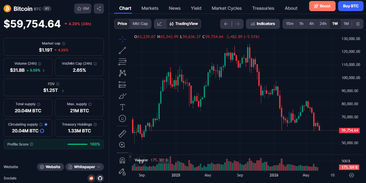 BTC Price Fall 