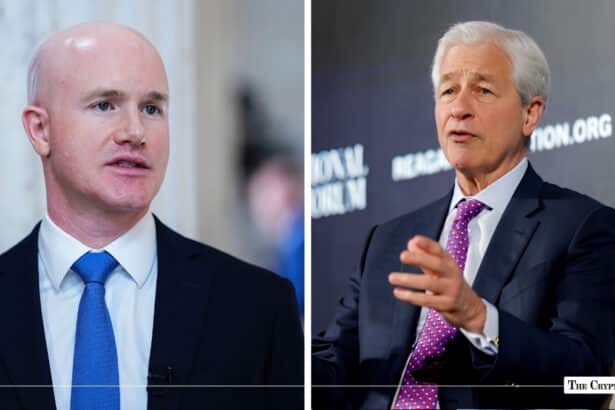 Coinbase CEO Rejects Jamie Dimon's Remarks About CLARITY Act