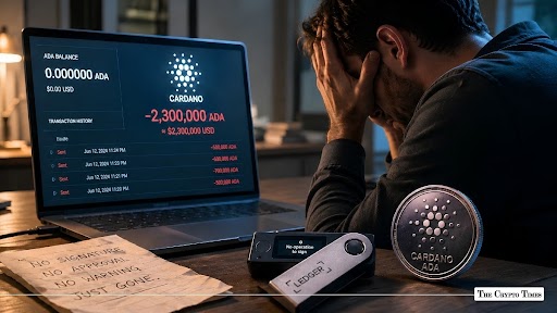 Crypt Investor Lost 2.3M ADA on Ledger Without Signing Anything