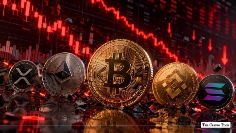 Crypto Market Crash Wipes out $861M as BTC, ETH, XRP, BNB, SOL Price Drops