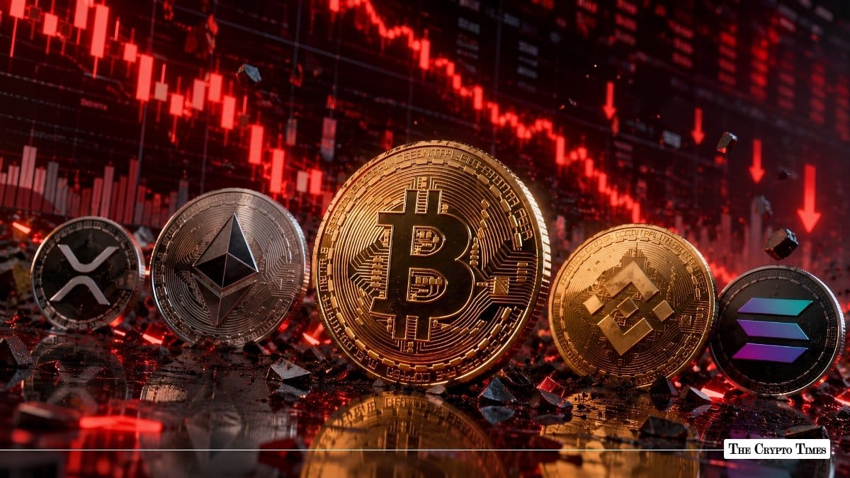 Crypto Market Crash Wipes out $861M as BTC, ETH, XRP, BNB, SOL Price Drops