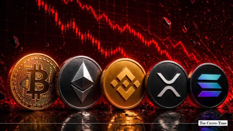 Crypto Market Today BTC, ETH, BNB, XRP, SOL Extend Losses as Selloff Deepens