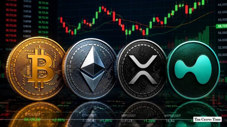 Crypto Market Today BTC, ETH, XRP Cool as HYPE ETF Flows Rise